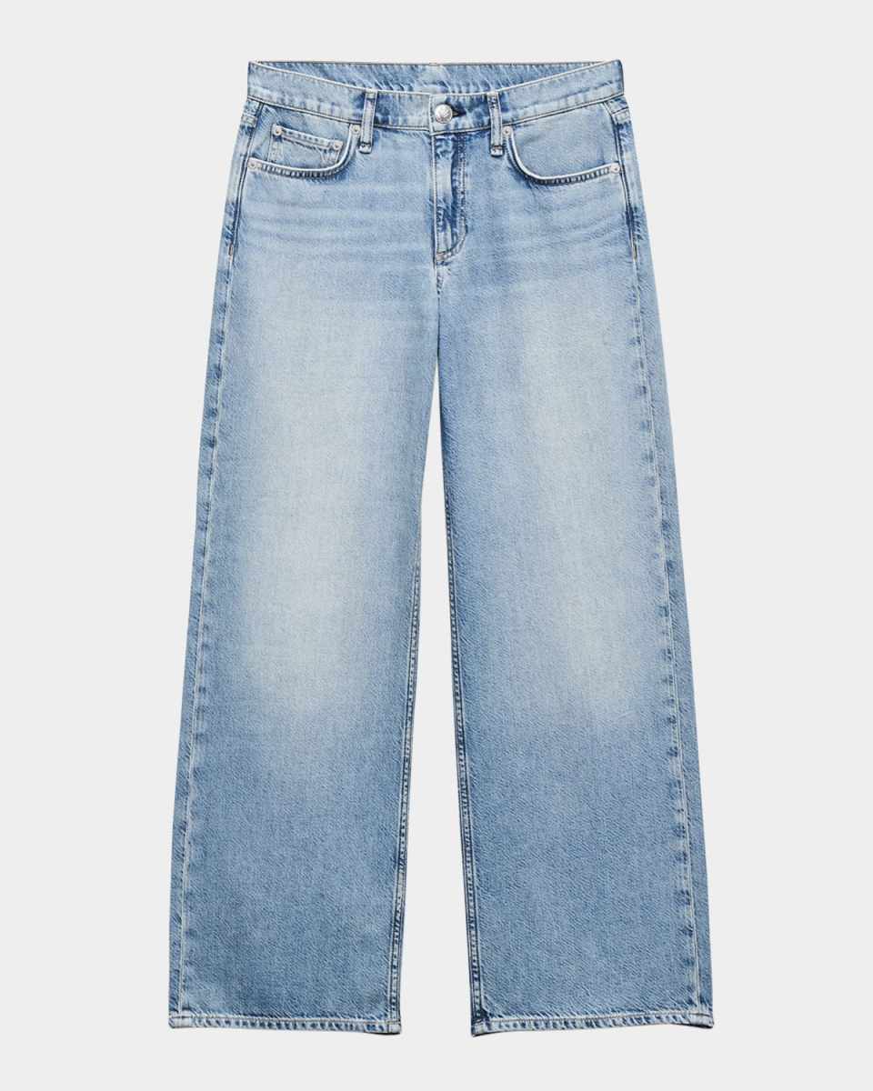 Featherweight Saige Low-Rise Ankle Jeans